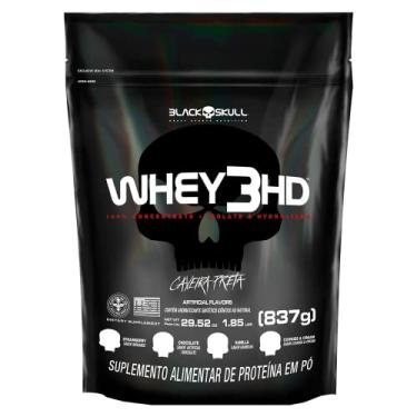 Imagem de Refil Whey 3 Hd Cookies & Cream 837G, Black Skull