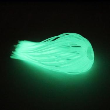 Imagem de Harmony Fishing – Saias de guarda-chuva de troca rápida para gabaritos de pesca, iscas, iscas, iscas (pacote com 10) (brilho (no escuro))