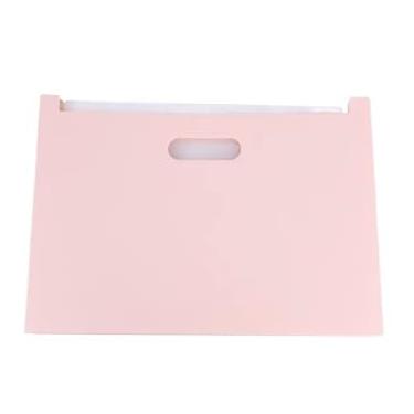 Imagem de Pasta Arquivo Sanfonada Expansível, 12 Divisórias Organizadora De Documentos, Prática E Durável(Rosa)