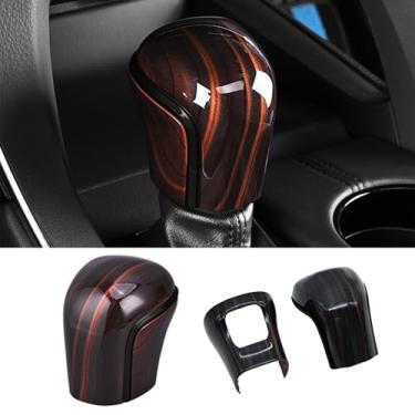 Imagem de USSDE Capa de manípulo de câmbio para Toyota Corolla 2019-2025, Corolla Cross 2022-2025, Camry 2018-2023, Avalon 2018-2025 Acessórios, protetor de acabamento de botão de câmbio automático de cobertura
