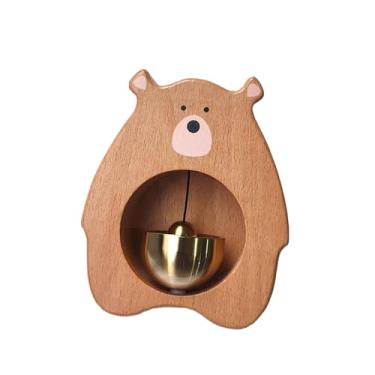 Imagem de Baoblaze Campainha de madeira Campainha rústica para lojistas para abertura de portas, Madeira de Faia