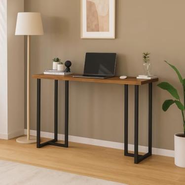 Imagem de Escrivaninha Mali 1,20 O Toque de Elegância para Seu Home Office (Preto/Imbuia)