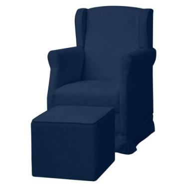 Imagem de Poltrona De Amamentação Com Balanço e Puff Doçura Bouclê - SOFA STORE,