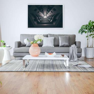 Imagem de Quadro Arquitetura Pentágono 60x40 Cm Adesivo Fotográfico