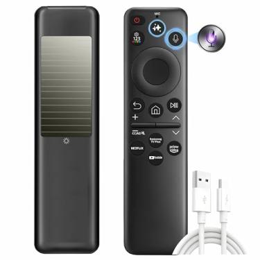 Imagem de Controle remoto inteligente de substituição para controle remoto Samsung TV 2025 com AI, Solarcell, recarregável, controle de voz, Bluetooth, para controle remoto Samsung para Smart TV