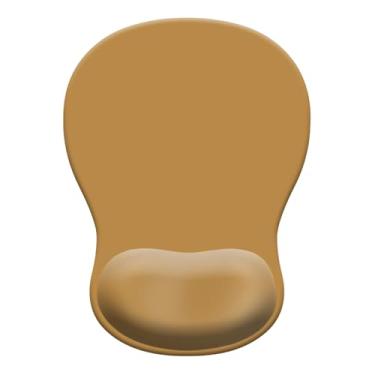 Imagem de Mouse pad de gel com descanso de pulso, mouse ergonômico côncavo com base de poliuretano antiderrapante e superfície lisa tapete de acessórios de mesa confortáveis para escritório, jogos em casa e