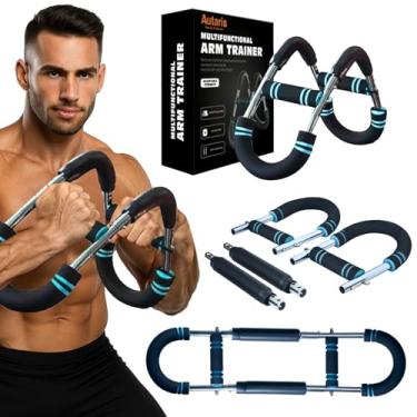 Imagem de Autaris Twister Arm Trainer – Barra ajustável de treino de peito e braço para academia em casa, Twister Power Twister (40 – 90 e 29,5 – 50 kg), equipamento portátil de treinamento de força da parte