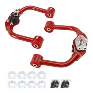 Imagem de Areyourshop Braços de controle superiores dianteiros com juntas esféricas para elevação de 2,5 a 10 cm para Jeep Grand Cherokee WK 2005-2010, para Jeep Commander XK 2005-2010, Suspensão de liga de aço