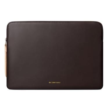 Imagem de Comfyable Capa de Couro para MacBook Pro/Air - Compatível Com Computador de 16/15 Polegadas, Bolsa Protetora de Viagem para Mac M3/M2/M1