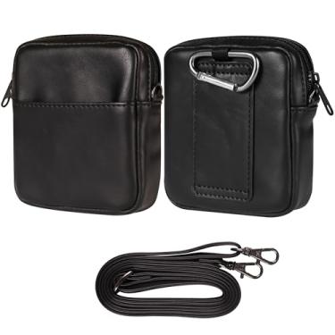 Imagem de Coldre de cinto para celular preto para Galaxy Z Flip 5G, bolsa de ombro com clipe de cinto para smartphone, capa transversal compatível com Huawei P50 Bolso/bolso S, para Motorola Razr 40 50 Ultra