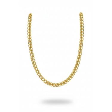 Imagem de COLAR DE CORRENTE MASCULINO COM CABEÇA DE DRAGÃO DUPLO VAZADO – BANHADO A OURO 24K, RESISTENTE, DURÁVEL DE MOEDAS EUROPEIAS