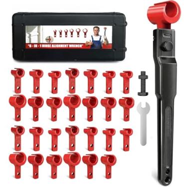 Imagem de Door Hinge Adjustment Tool Kit Door Gap Adjustment Tool for Precise Hinge Gap Adjustment Upgraded Hinge Gap Adjusting Wrench for Installation and Repair of Residential and Commercial-23