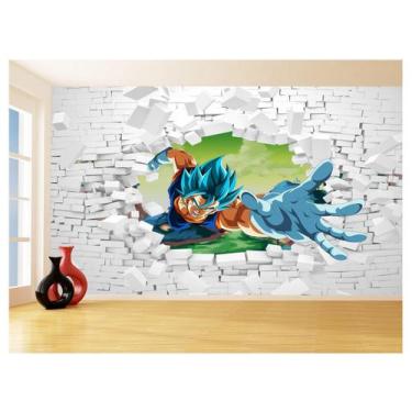 Imagem de Papel De Parede 3D Dragon Ball Goku Vegeta Anime 3,5M Dbz88 - Você Dec