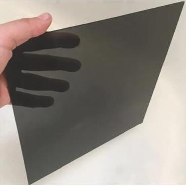 Imagem de Chapa de Acrílico Fumê Transparente 3mm 100x100cm Placa Premium Cast Virgem 100 por cento de Pureza | 1,0x1,0m Comunicação Visual | Dobrável | Corte a Laser | 1000x1000mm