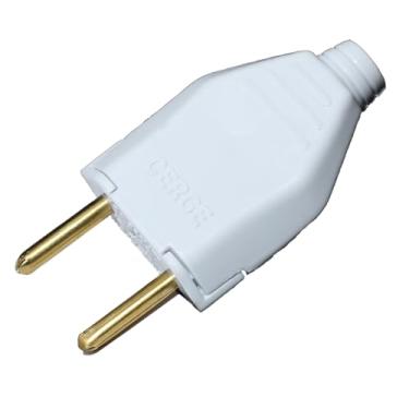 Imagem de 5 pçs Pino macho plug desm. 2P 10A 250V NBR P/B