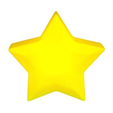 Imagem de Luminária Estrela Infantil Amarela Bivolt Decoração Quarto - Desembrul