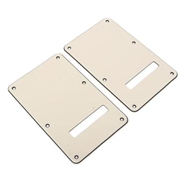 Imagem de Placa traseira para guitarra elétrica, 2 peças eficazes para instrumento musical para Luthiers (bege)