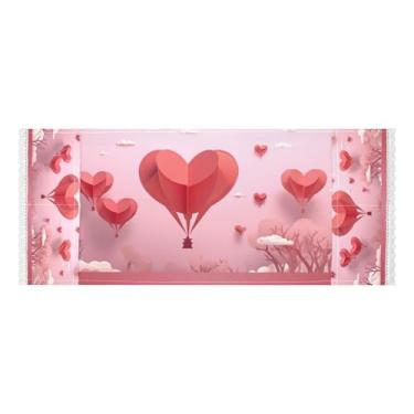 Imagem de Wassud Balão em forma de coração (2) capas de lavadora e secadora, protetor de lavadora com sacos de armazenamento, capa de geladeira à prova de poeira com bolsos para lavanderia doméstica, cozinha