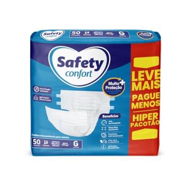 Imagem de Fralda Geriátrica Safety Hiperpacotão G com 50 unidades