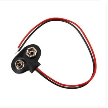 Imagem de Clip Bateria 9V Tipo T Kit 10 Peças Conector  Durável