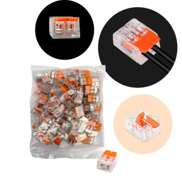Imagem de Conector de Emenda 2 Vias Transparente 100 Unidades