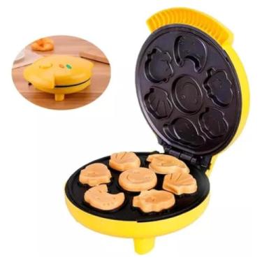 Imagem de Genérico, Maquina de Mini Cake Bolinhos Biscoito Bolo Desenho Animado Tesmostato Automatico 220v 1000W