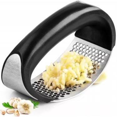 Imagem de Espremedor Amassador de Alho em Aço Inox e ABS