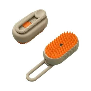 Imagem de Escova Elétrica 3 Em 1 Para Cães E Gatos Com Spray De Vapor E Massagem