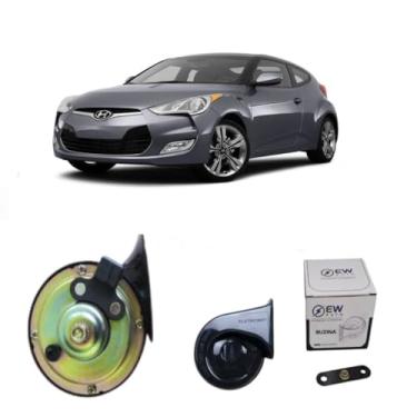 Imagem de BUZINA AUTOMOTIVA CARACOL COM PLUG 2 PINOS E CONECTOR PARA VELOSTER 2011 >2013 - TIGER AUTO