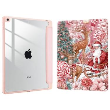 Imagem de Joyland Capa de Natal para iPad 10ª geração 10,9 polegadas 2022/iPad (A16) 11ª geração 11 polegadas 2025, suporte de lápis embutido com capa à prova de choque, capa traseira transparente, despertar