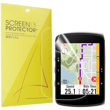 Imagem de Lamshaw Protetor de tela compatível com Bryton Rider 650, [pacote com 6] Película transparente TPU de cobertura total compatível com computador de ciclismo Bryton Rider 650 de 2,8 polegadas (pacote