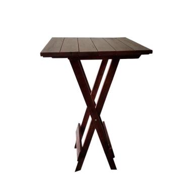 Imagem de Bistrô Para Bar Dobrável De Madeira Maciça Ismalu Imbuia