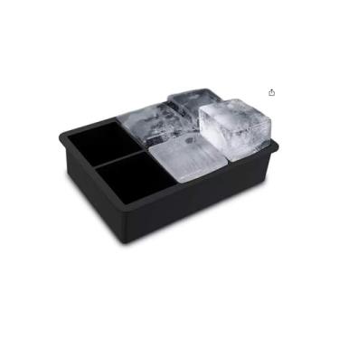 Imagem de Forma de Silicone para Gelo em Esfera, 6 Cavidades, 4,5cm de Diâmetro, Ideal para Whisky, Bebidas, Chocolate e Sorvete, 17x12x5cm