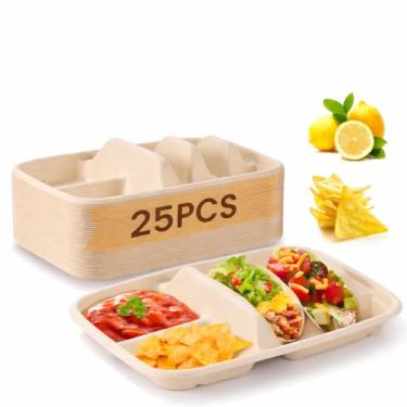 Imagem de Pratos de taco descartáveis 25 peças