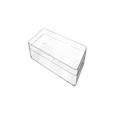 Imagem de Organizador de Gavetas Transparente, Material P.E.T, 30x15x5,2 cm, Design Minimalista, para Cozinha, Banheiro, Escritório e Quarto