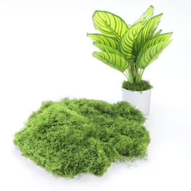 Imagem de Yitexin Musgo verde falso para vasos de plantas internas, musgo sintético artificial de 200 ml para artesanato, decoração DIY para parede, arte floral, modelo de jardim de fadas, mesa de festa de