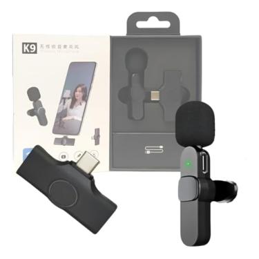 Imagem de Microfone Condensador De Lapela Wireless Tipo C Sem Fio 2.4g