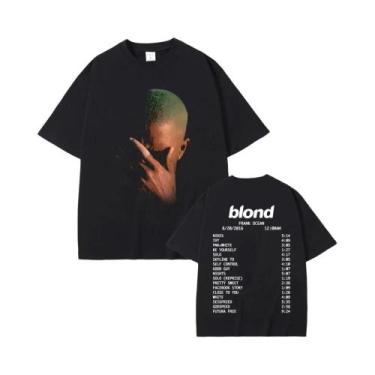 Imagem de Camiseta Gráfica Do Rapper Loiro Frank Missing, Camisetas De Verão Hip