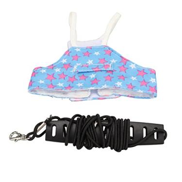 Imagem de Acouto Terno Macio de Algodão de Poliéster – Colete Respirável para Pássaros Com Coleira, Papagaios, Periquitos e Pássaros Pequenos – Arnês Voador Confortável, Durável e Adequado para a Pele, de (M)