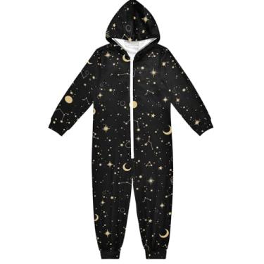 Imagem de Macacão infantil Windmill com bolsos, unissex, para meninos, tamanho 10-12, fantasias de festa, Imagem Estrelas Cosmos Estreladas, 9-11 Years