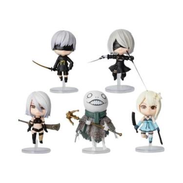 Imagem de 5 pçs/set Jogo NieR YoRHa 2B A2 Bonitos brinquedos de bonecos de ação 