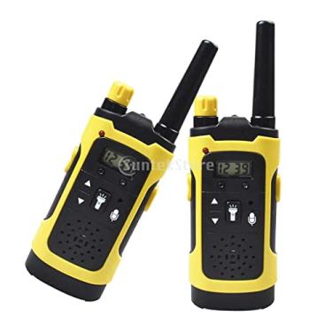 Imagem de Newmind para kidstoys para 3-12 de idade rádios de 2 vias portáteis de distância para o de aventura ao ar livre, Amarelo