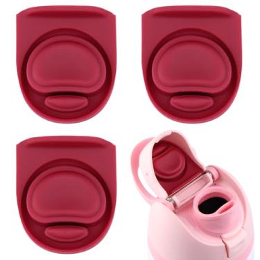 Imagem de ZONBBEE 3 peças de rolha de substituição de vedação de borracha compatível com Owala Freesip16/19/24/32/1,134 g tampa de bico, junta de garrafa de água de silicone para inserção de tampa de vedação