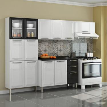 Imagem de Cozinha Itatiaia Tarsila Compacta 4 Peças 2 Vidros / Paneleiro 80 cm