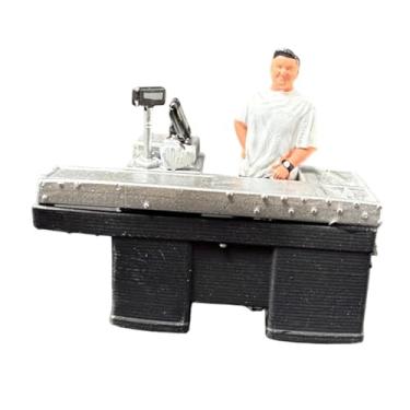 Imagem de YIJU Acessórios para diorama de supermercado em escala 1:64, minimodelo para casa de bonecas e adereço fotográfico, Balcão Do Caixa