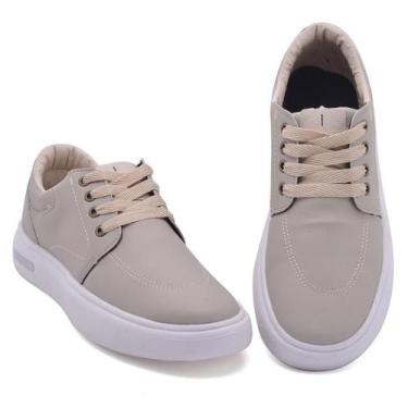 Imagem de Tênis Casual Masculino Estiloso Solado Alto Plataforma em material sin