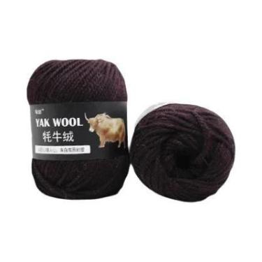 Imagem de Fio De Lã Misturado De Cashmere De Yak E Merino Para Tricô E Crochê, A