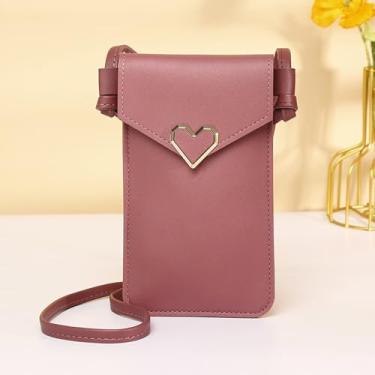 Imagem de Pequena bolsa tiracolo para celular feminina mini bolsa transversal