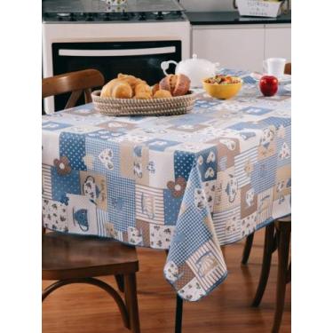 Imagem de Toalha de mesa retangular 4 cadeiras 1,40 x 1.00 - KAISA CONFECÇÕES, A