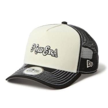 Imagem de BONE NEW ERA 9FORTY A-FRAME TRUCKER SN NEW ERA BOOKING PROGRAM OFF WHITE-Masculino